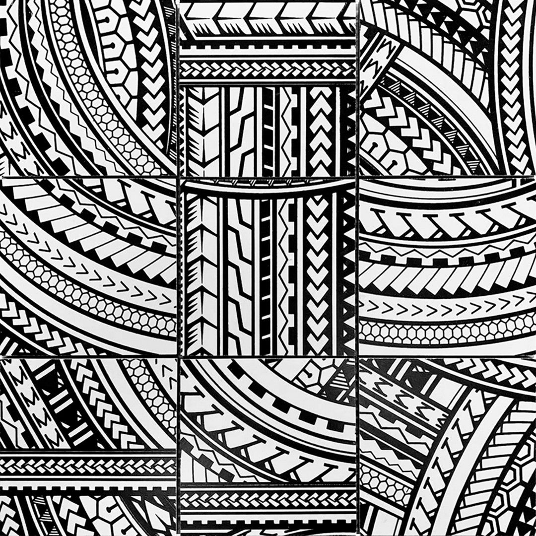 Bati Orient Native 12" x 12" Glazed Ceramic 4" Island Mosaic