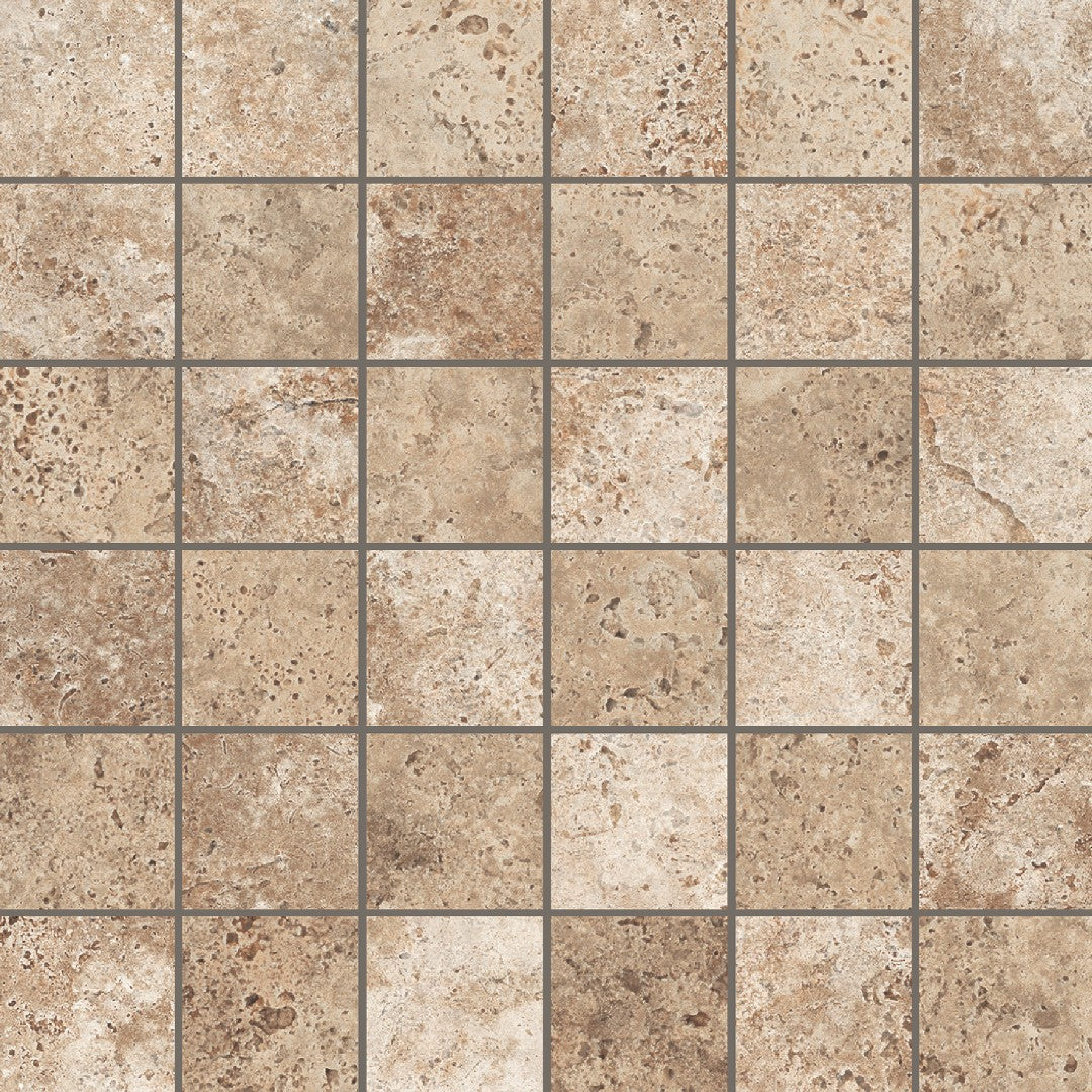 Century Aurum 12" x 12" Natural Porcelain 2" Mosaic