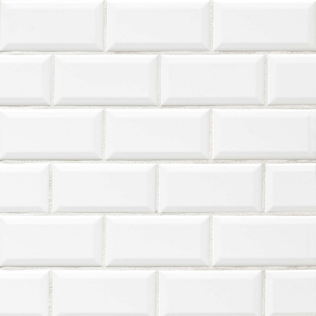 Bedrosians Traditions 3" x 6" Glossy Ceramic Beveled Tile