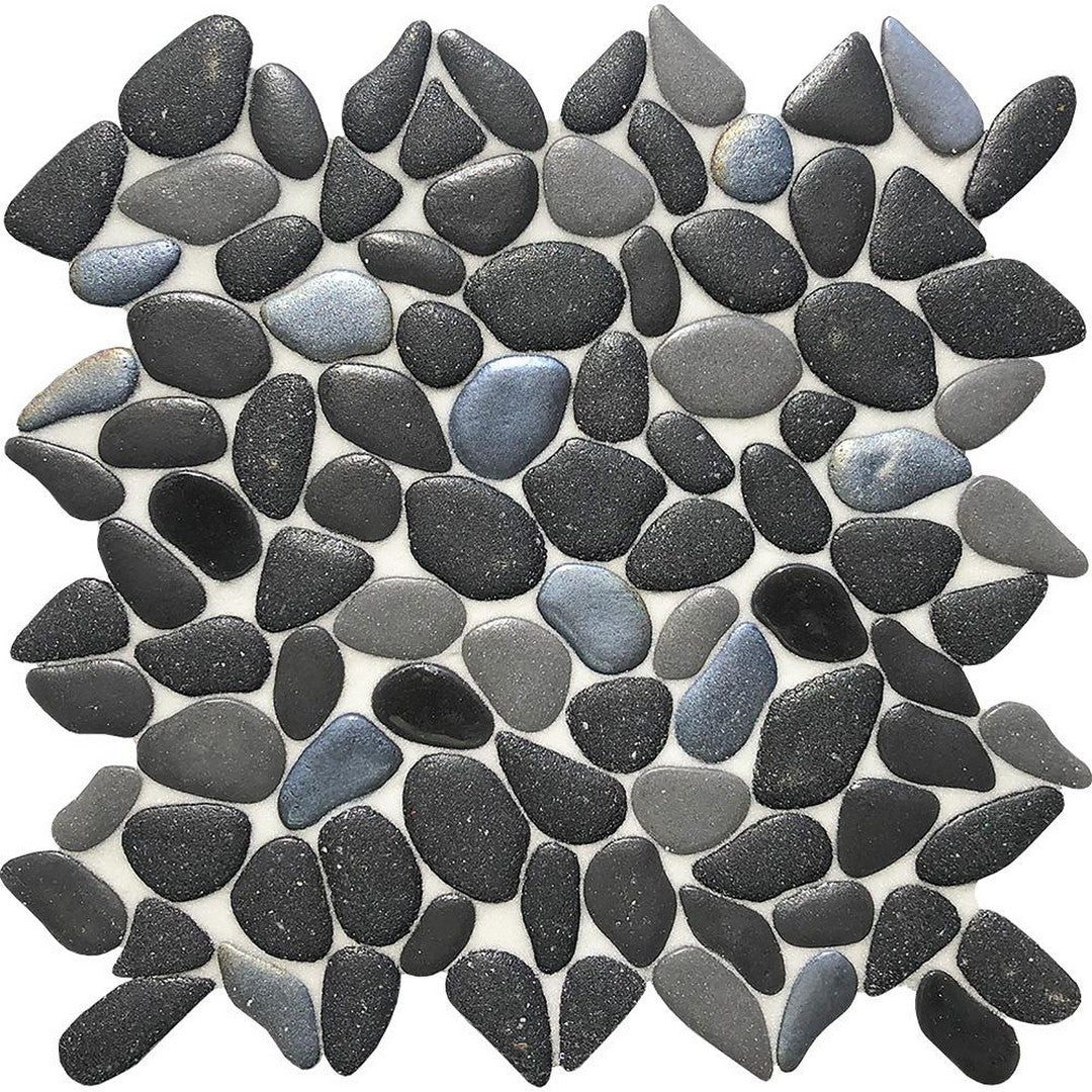 Tesoro Liquid Rocks 10.5" x 10.5" Random Pebble Glass Mosaic