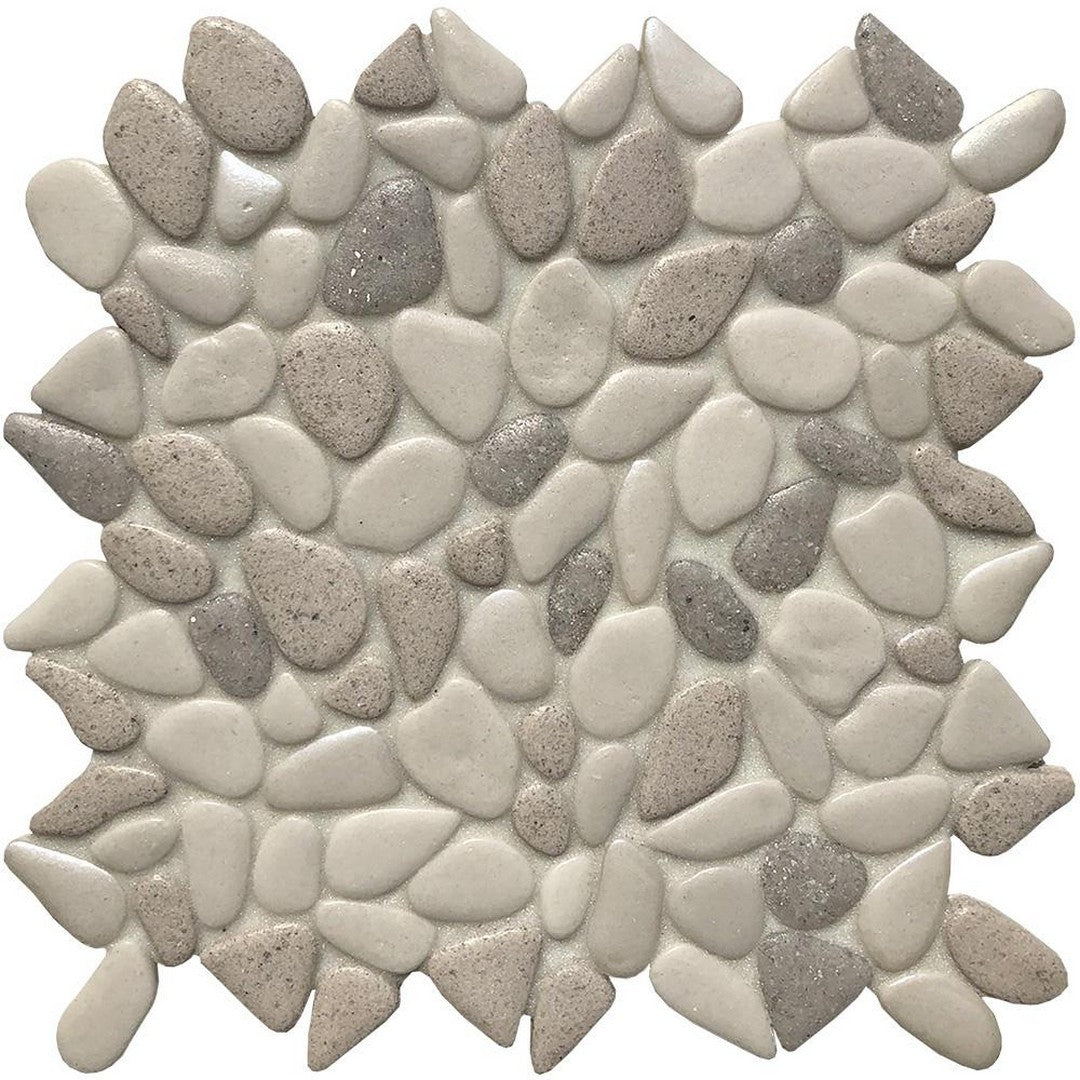 Tesoro Liquid Rocks 10.5" x 10.5" Random Pebble Glass Mosaic