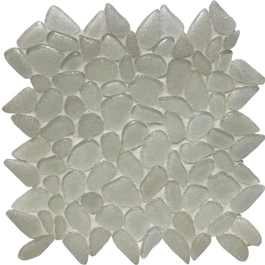 Tesoro Liquid Rocks 10.5" x 10.5" Random Pebble Glass Mosaic