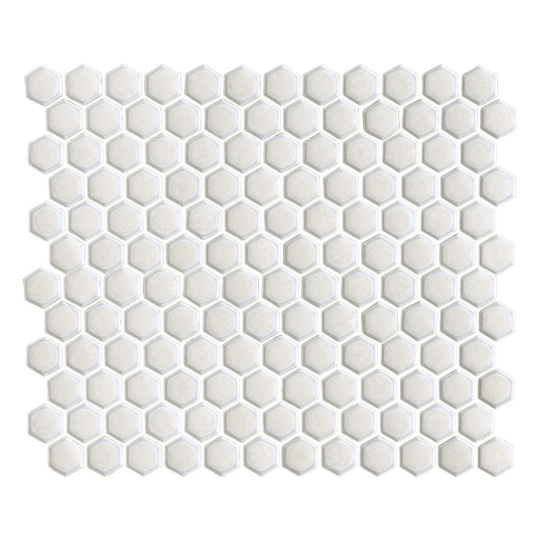 Maniscalco Stone Chameleon 10.2" x 11.7" Glossy Porcelain 1" Hexagon Mosaic