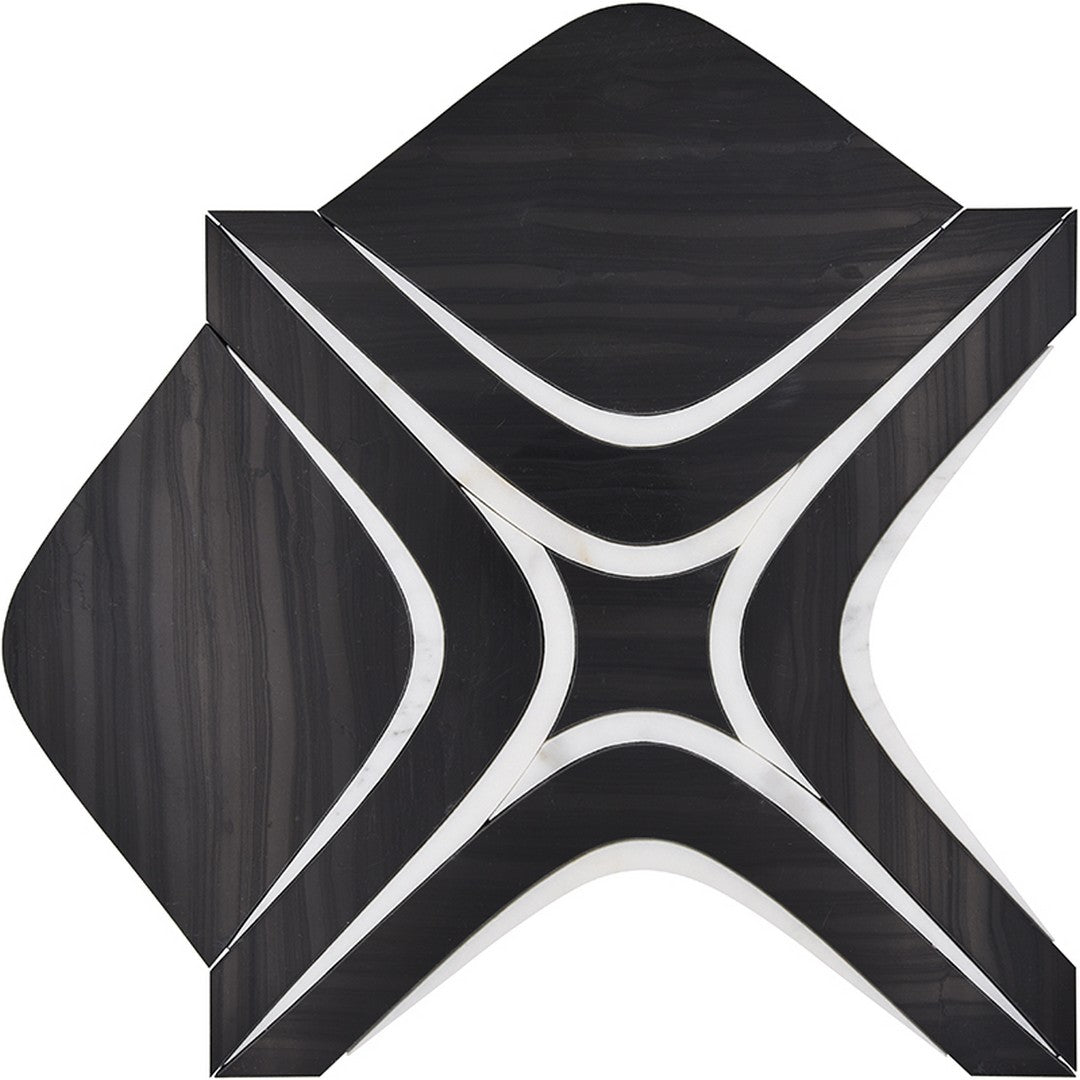 MiR Waterjet 10" x 10" Polished Natural Stone Mosaic