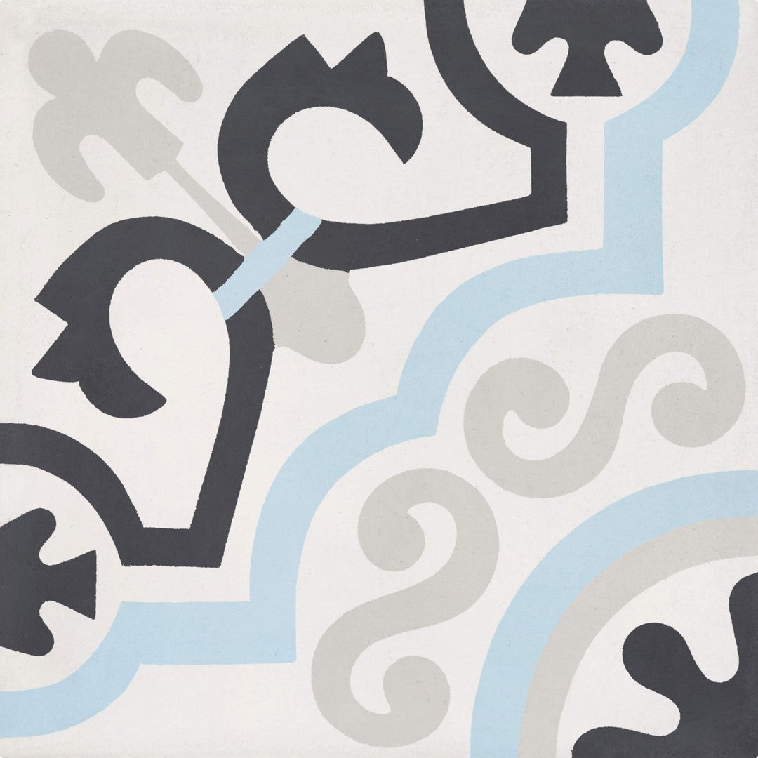 Bati Orient Cement 8" x 8" Matte Classic Square Tile