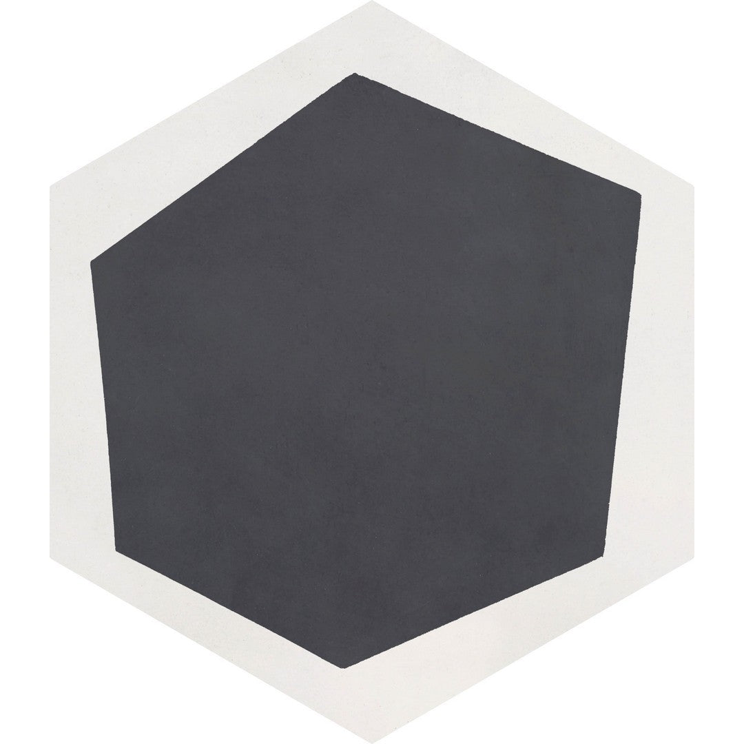 Bati Orient Cement 9" x 8" Matte Modern Hexagon Tile