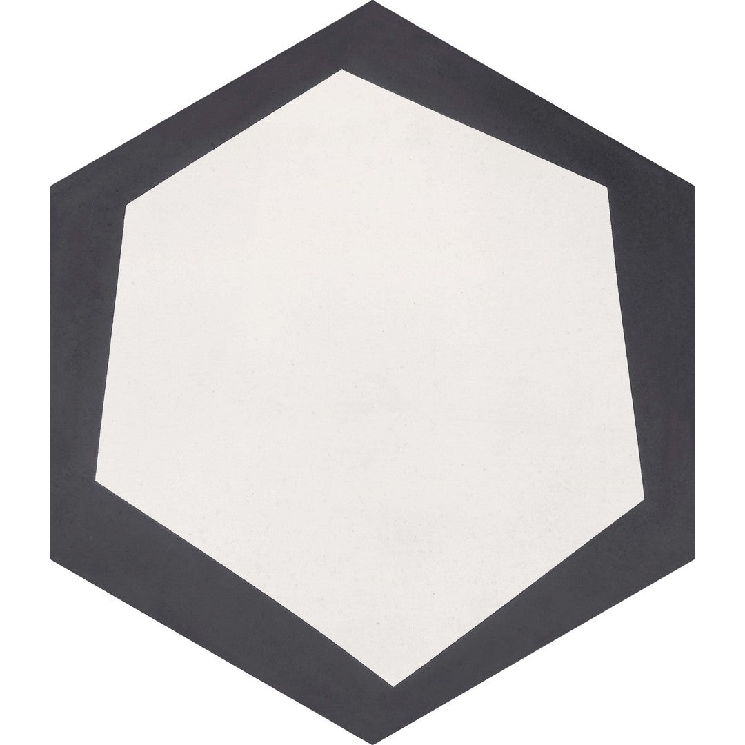 Bati Orient Cement 9" x 8" Matte Modern Hexagon Tile