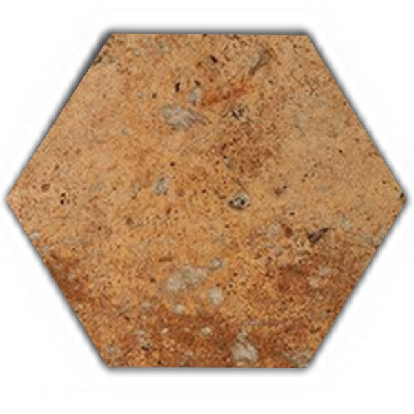 Tesoro Cotto Del Campiano 6" x 7" Pressed Matte Hexagon Porcelain Tile