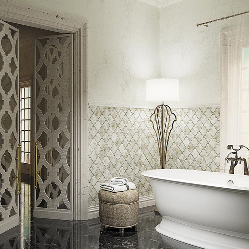 MiR-Cloud-9-Arabesque-8.8-x-9.1-Glossy-Glass-Mosaic-Silver-White-Atlas