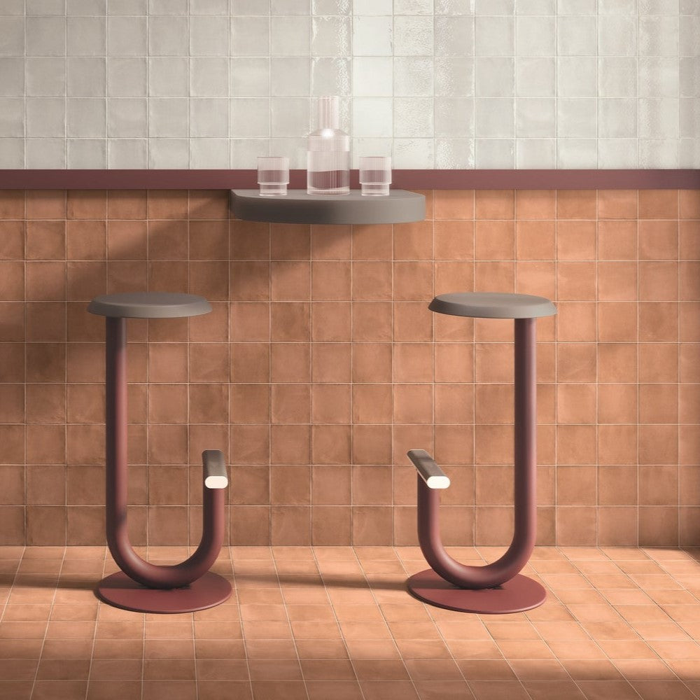 Ottimo Ceramics Clay 5" x 5" Matte Porcelain Tile Brick