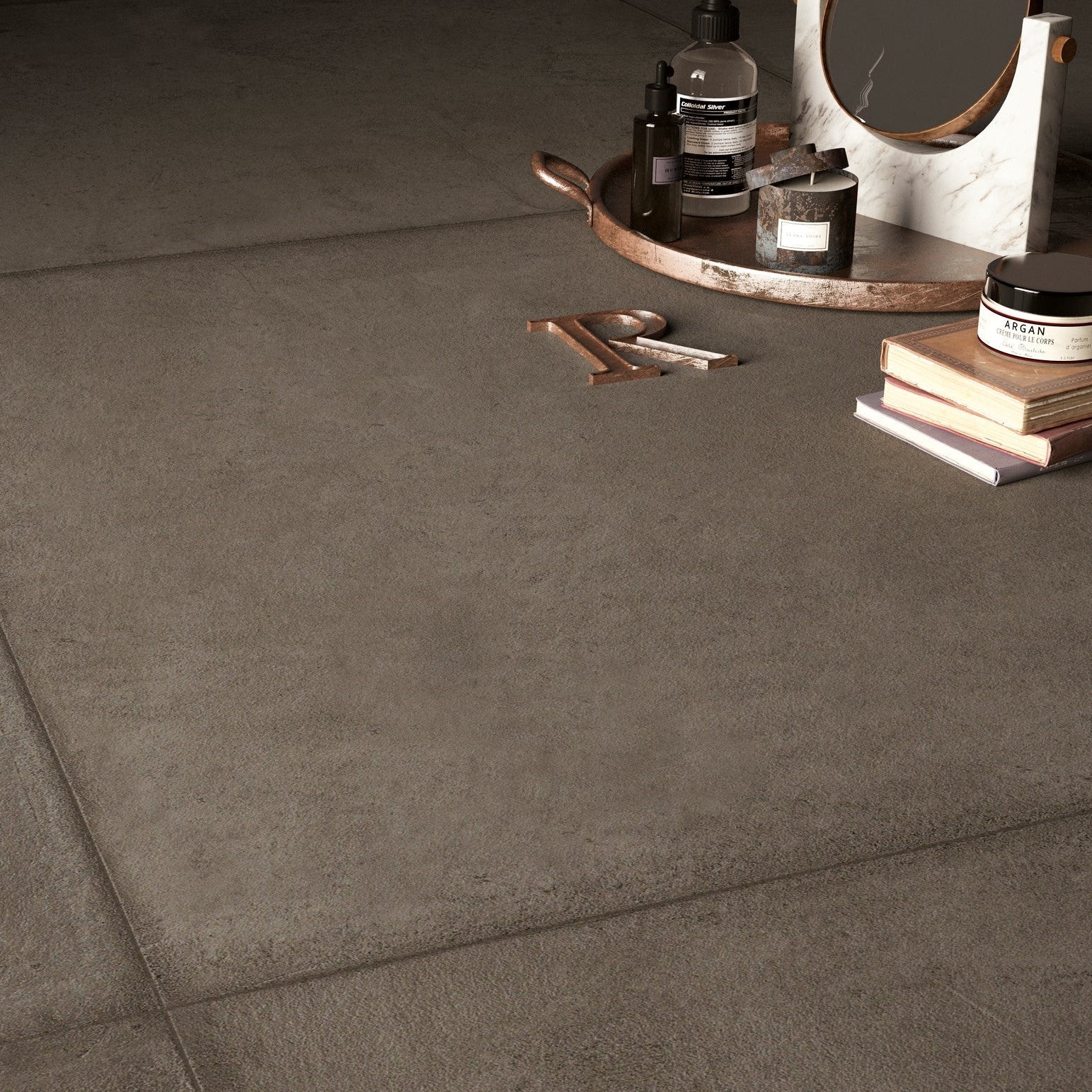 Ottimo Ceramics Comfort 18" x 36" Matte Porcelain Tile Smoke