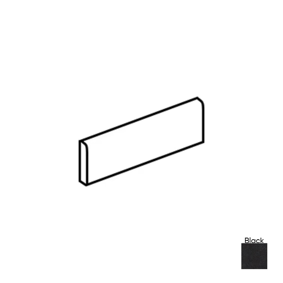 Daltile-Cohesion-3-x-24-Matte-Porcelain-Bullnose-Black