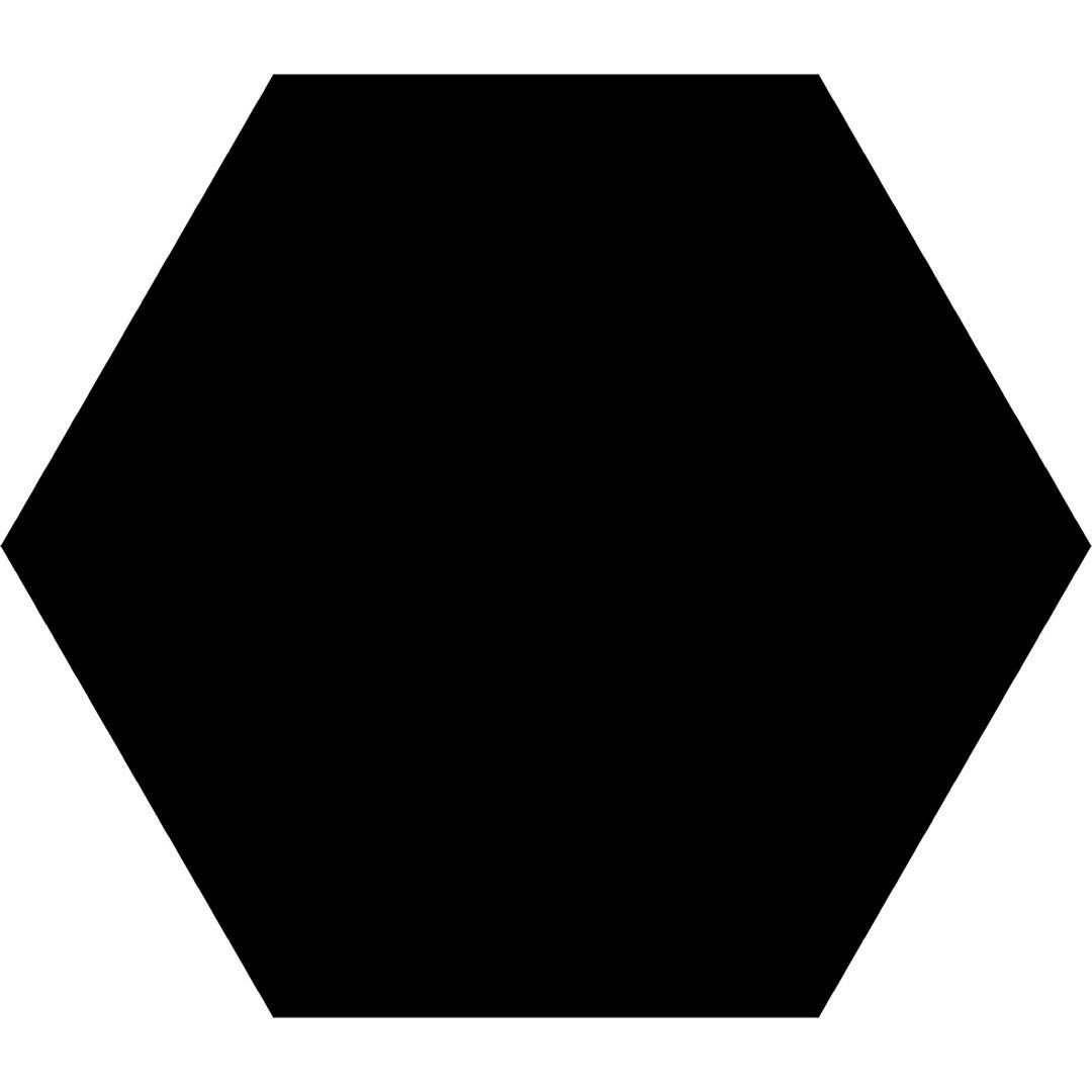 Tesoro Basic 8.75" x 10" Pressed Matte Hexagon Porcelain Tile