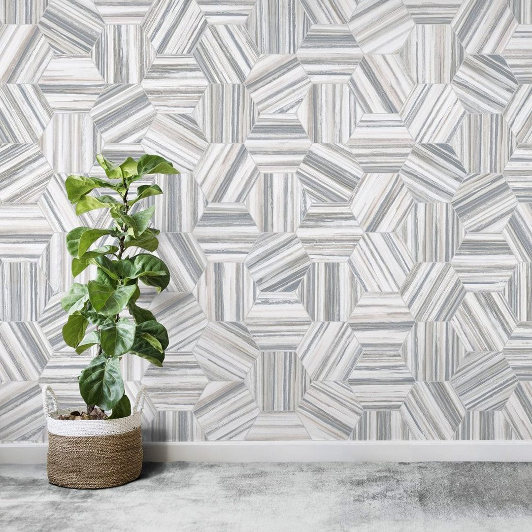 Tesoro-Flow-8.5-x-9.75-Pressed-Modern-Marble-Look-Hexagon-Porcelain-Tile-Grey
