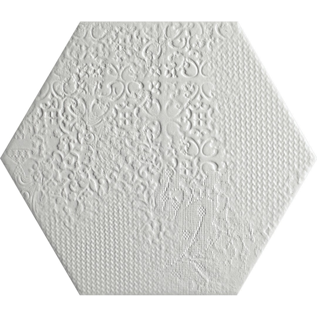 Tesoro Milano 8.5" x 9.75" Pressed Embossed Hexagon Porcelain Tile