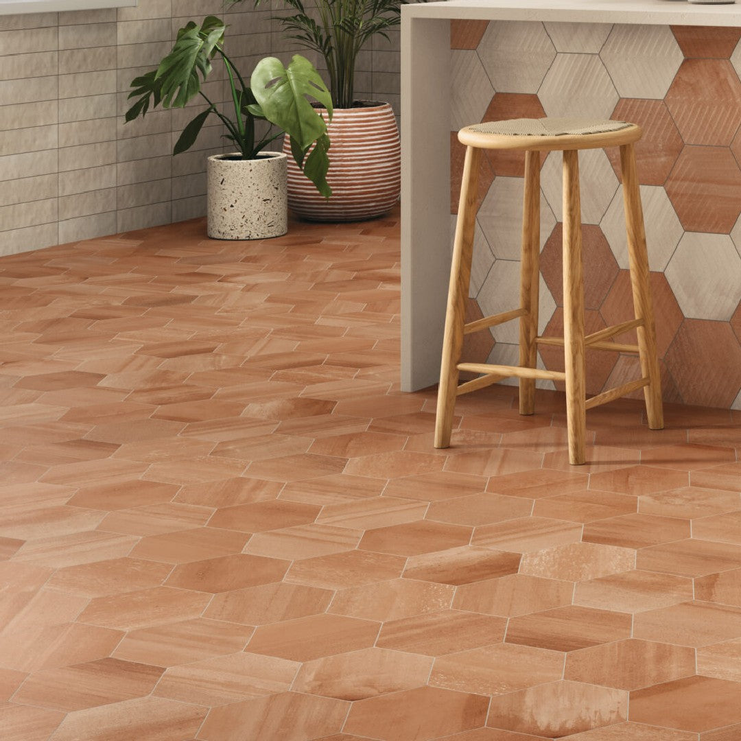 Crossville-Cotto-Moderno-8-x-8-Matte-Porcelain-Flat-Hexagon-Tile-Naranja
