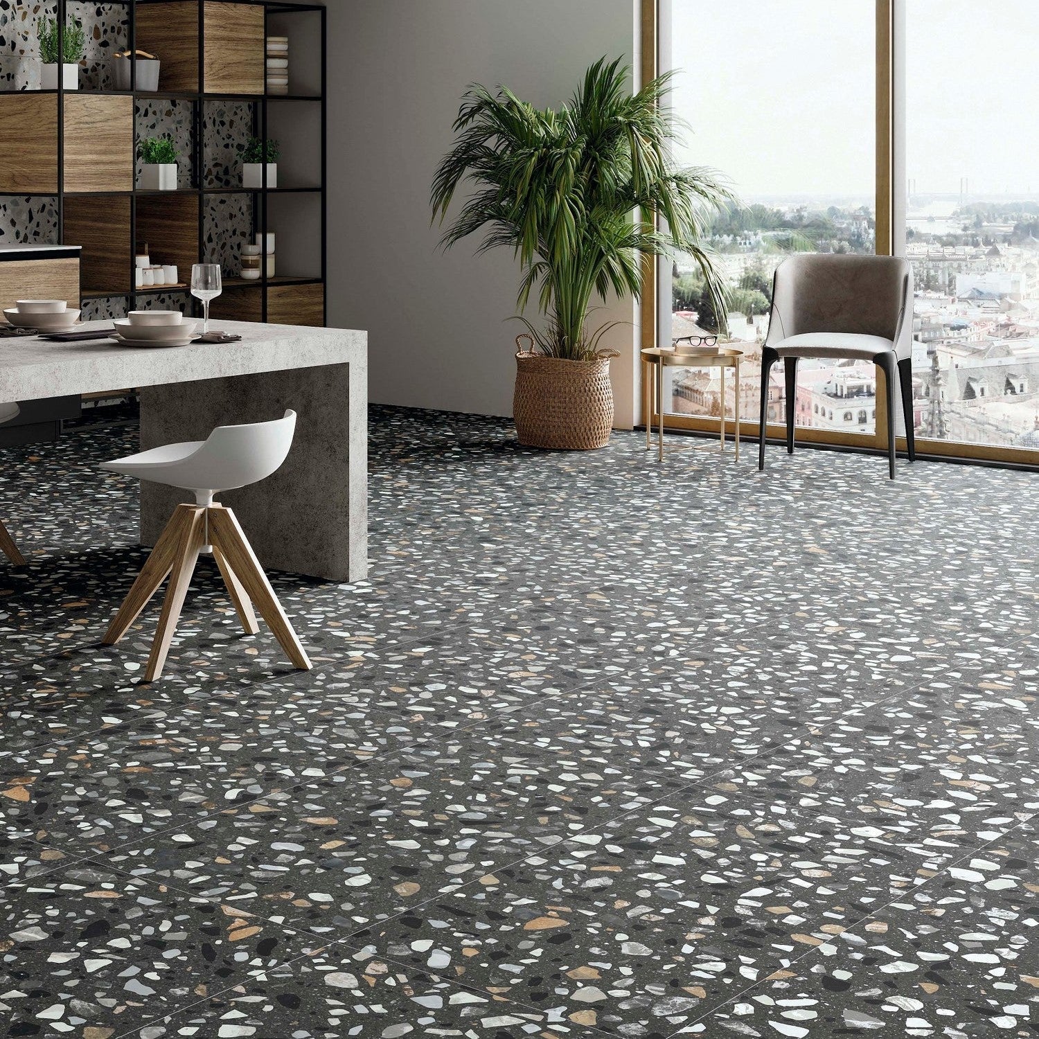 Ottimo Ceramics Cape 24" x 24" Matte Porcelain Tile Graphite