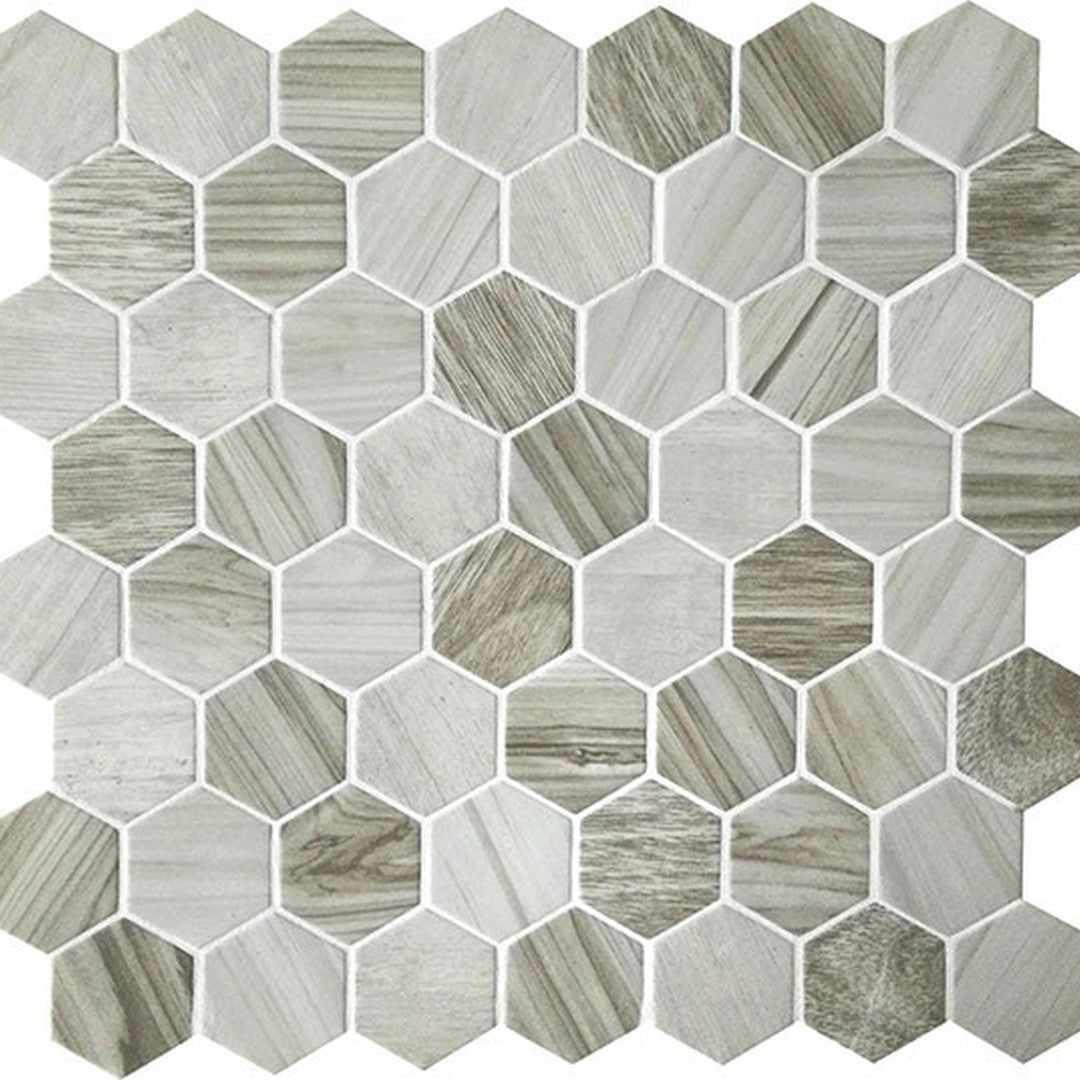 American Olean Crosswood 11" x 12" Matte Glass Mosaic
