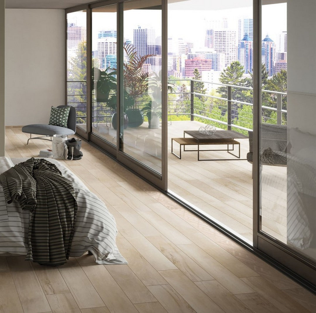 Bedrosians Antique Porcelain Matte Tile 8" x 48" Clay