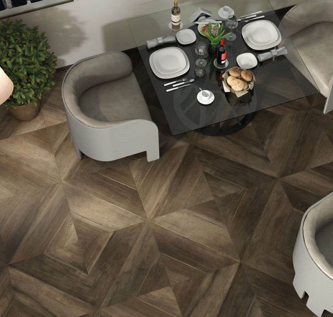 Bedrosians Antique Porcelain Matte Tile 24" x 24" Wenge