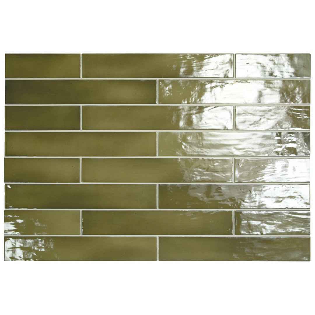 MiR Cire 3" x 16" Pressed Glossy Ceramic Tile