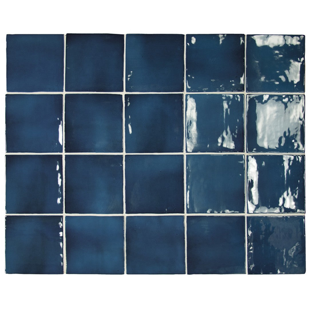 MiR Cire 4" x 4" Pressed Glossy Ceramic Tile