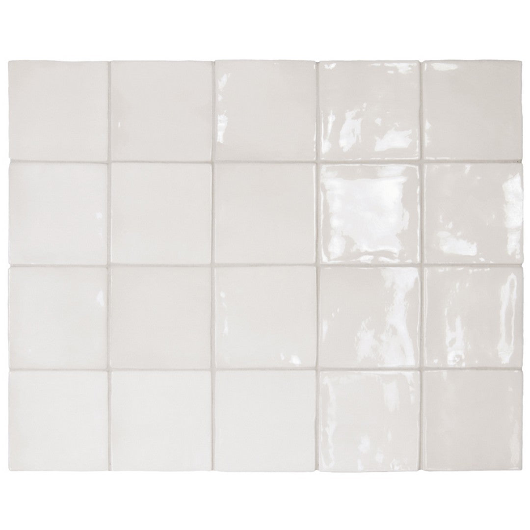 MiR Cire 4" x 4" Pressed Glossy Ceramic Tile
