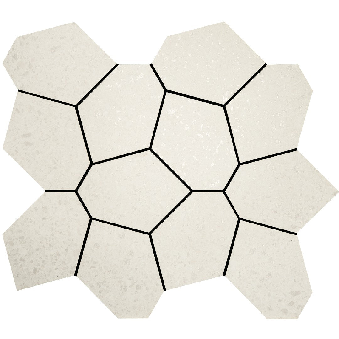 Crossville Alaska 13" x 15" Unpolished Porcelain Polygon Mosaic