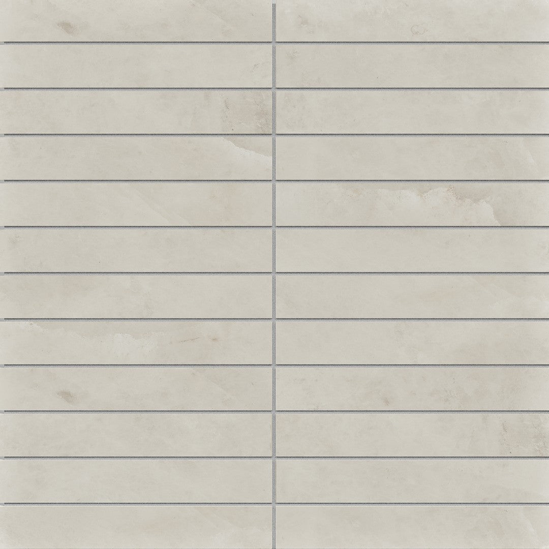 Crossville Sociale 11" x 12" Feather Soft 1x6" Stacked Porcelain Mosaic