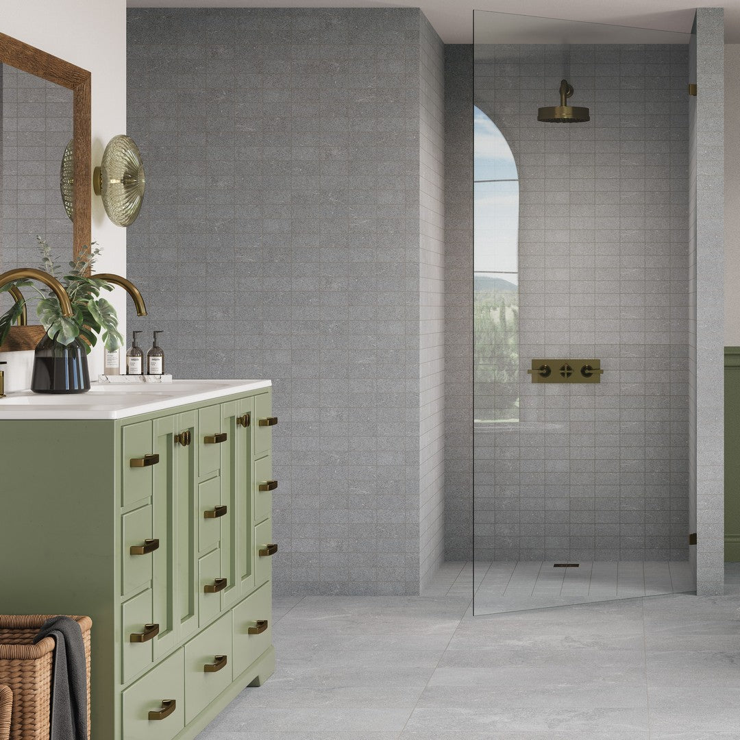 Crossville-Sociale-12-x-12-Feather-Soft-2x4-Stacked-Porcelain-Mosaic-Augustus-Grey