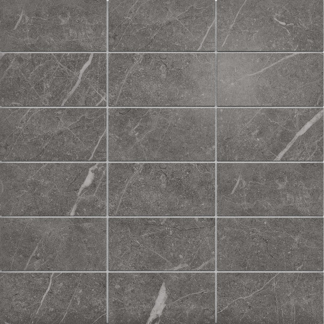 Crossville Sociale 12" x 12" Feather Soft 2x4" Stacked Porcelain Mosaic