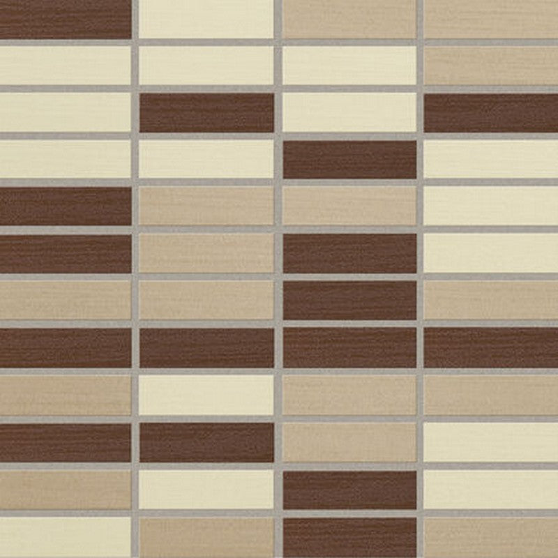 Crossville Shades 2.0 - 12" x 12" Semi-Polished 1x3" Stacked Porcelain Mosaic