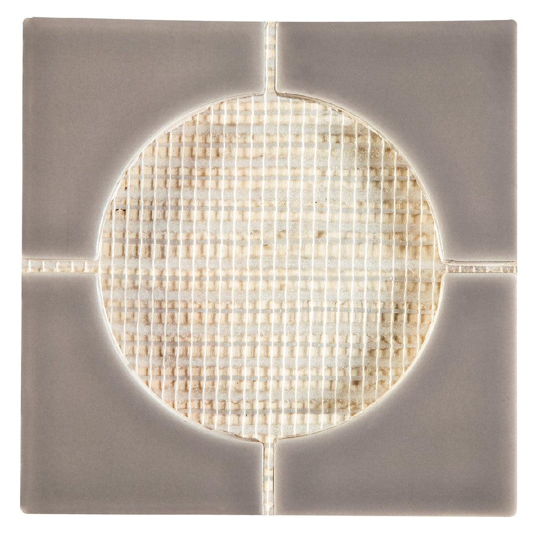 Crossville Cursive 6" x 6" Gloss Ceramic 4" Corner Mosaic