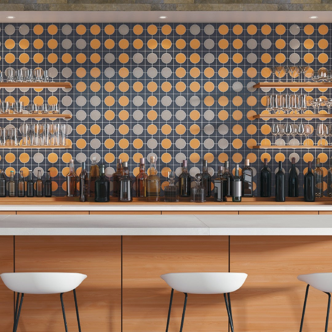 Crossville-Cursive-6-x-6-Gloss-Ceramic-4-Corner-Mosaic-Charcoal