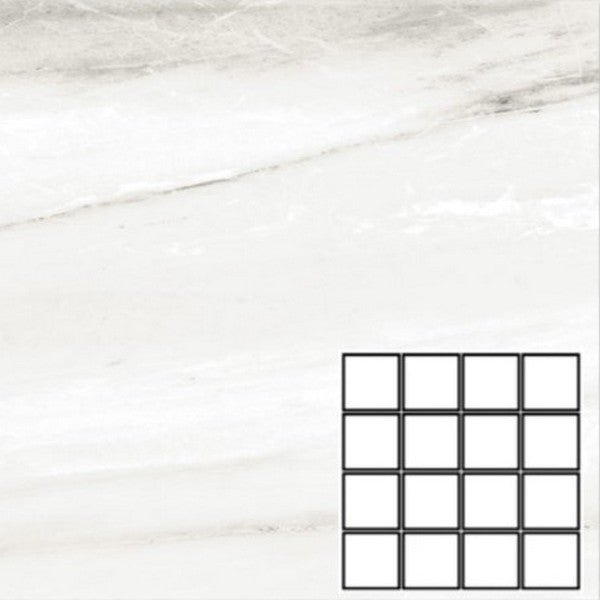 Tesoro Turin 12" x 12" Pressed Matte Porcelain 3" Mosaic