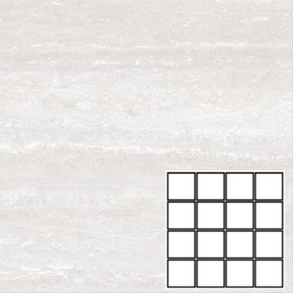 Tesoro Turin 12" x 12" Pressed Matte Porcelain 3" Mosaic