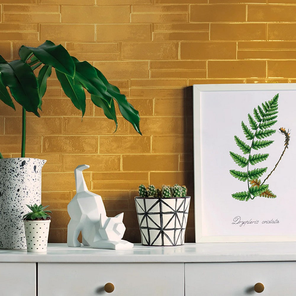 Lungarno-Casablanca-2-x-6-Pressed-Matte-Ceramic-Extruded-Wall-Tile-Saffron-extruded-gloss