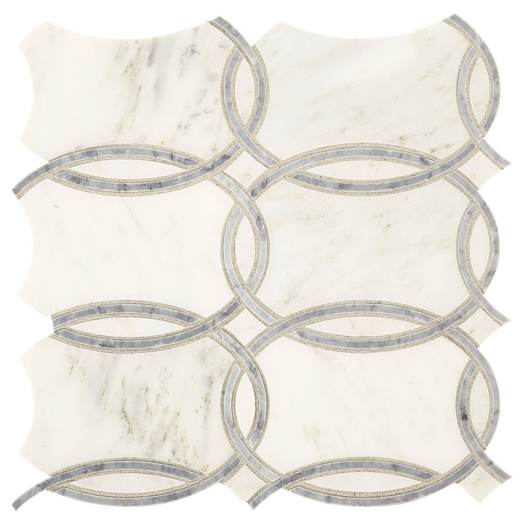 Marazzi Castellina 12" x 14" Polished Trellis Natural Stone Mosaic