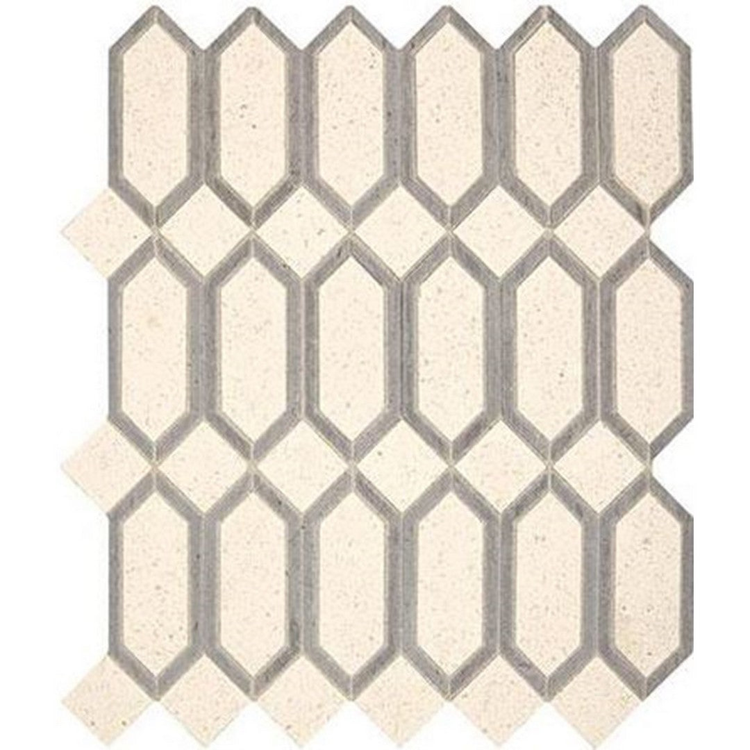 Marazzi Castellina 13" x 15" Honed Linear Hexagon Natural Stone Mosaic