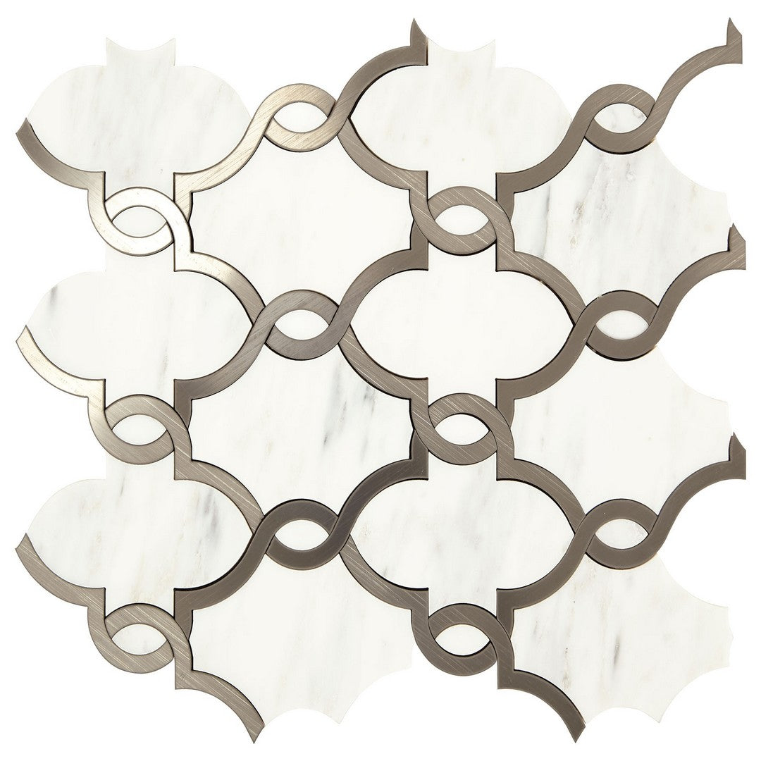 Marazzi Castellina 14" x 15" Polished Basilica Natural Stone Mosaic