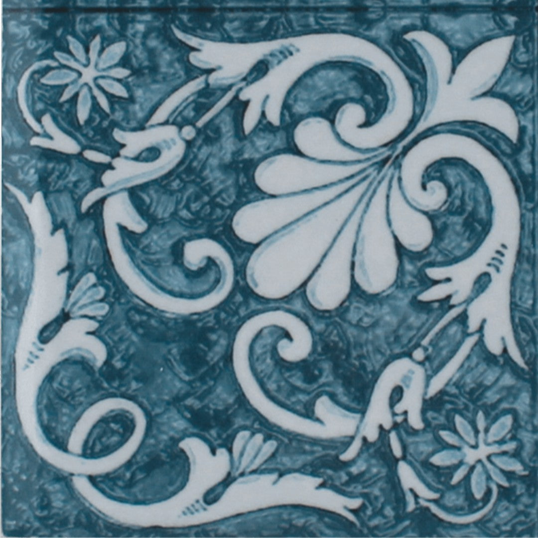 Tesoro Maioliche 6" x 6" Deco Porcelain Tile