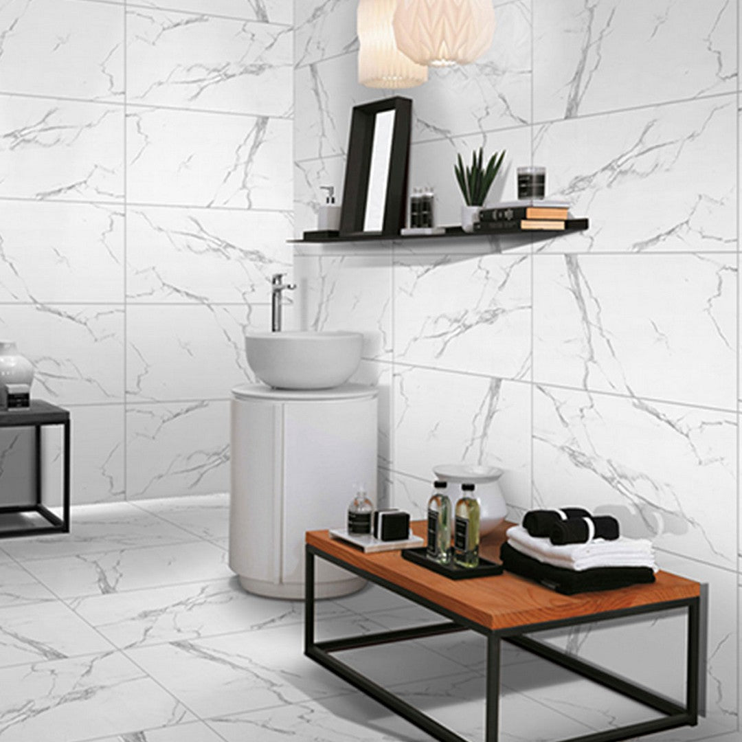 Floors-2000-Calacatta-12-x-24-Polished-Rectified-Porcelain-Tile-White