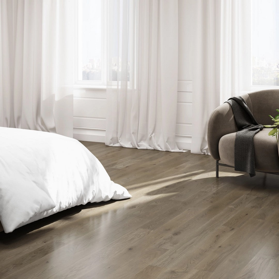 Mercier Atmosphere 6.5" Authantic Engineered White Oak-Brushed 19mm Hardwood Plank