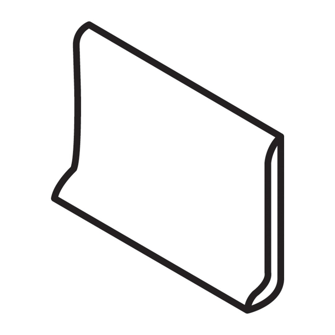 Daltile-Colormatch-S3419T---4-x-6-Ceramic-Sanitary-Cove-Base-Valentine