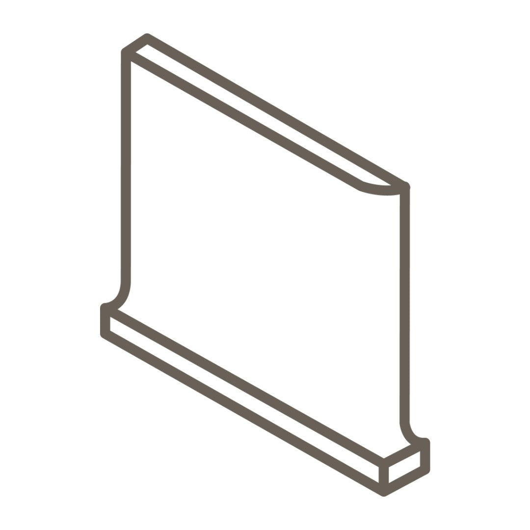 Daltile-Colormatch-SCL3361M---3-x-6-Ceramic-Left-Cove-Base-Corner-Valentine