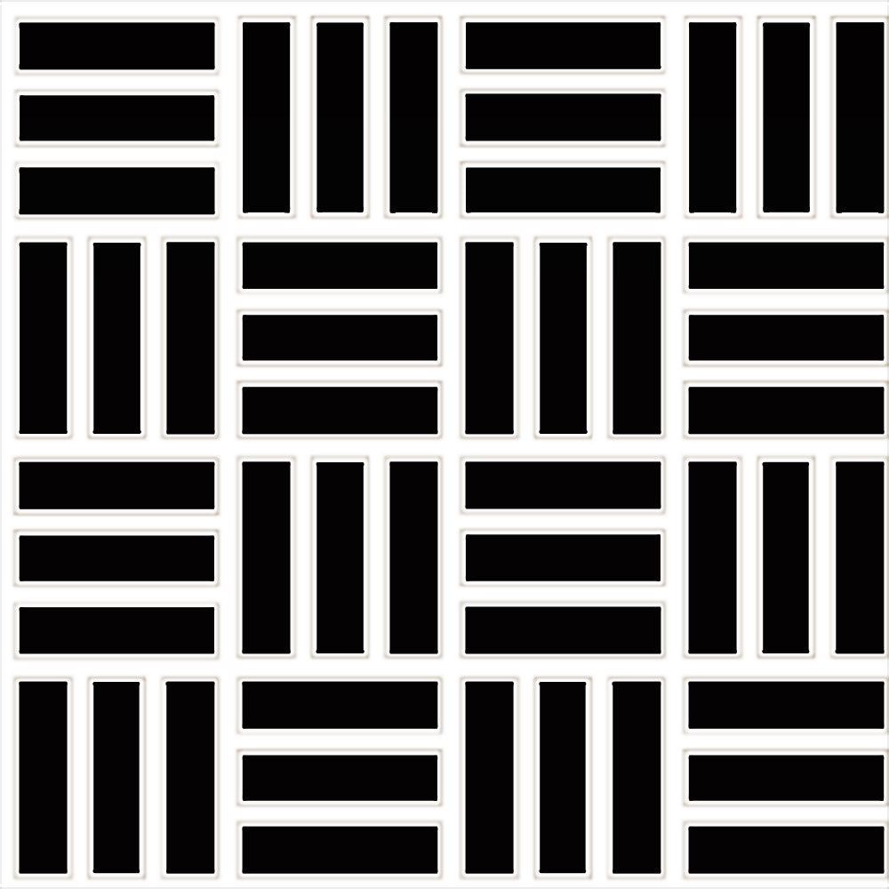 Daltile-Color-wheel-Mosaic-12-x-12-Ceramic-1x3-Lattice-Weave-Mosaic-Black