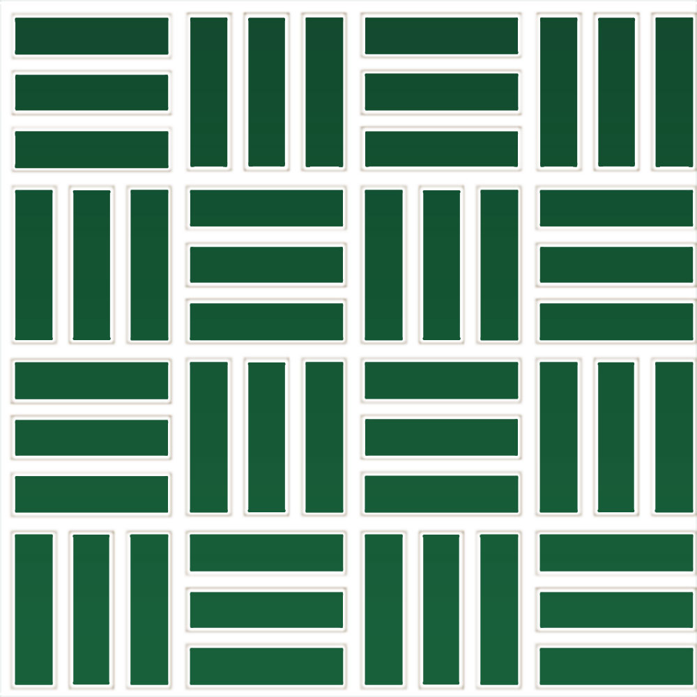 Daltile-Color-wheel-Mosaic-12-x-12-Ceramic-1x3-Lattice-Weave-Mosaic-Emerald