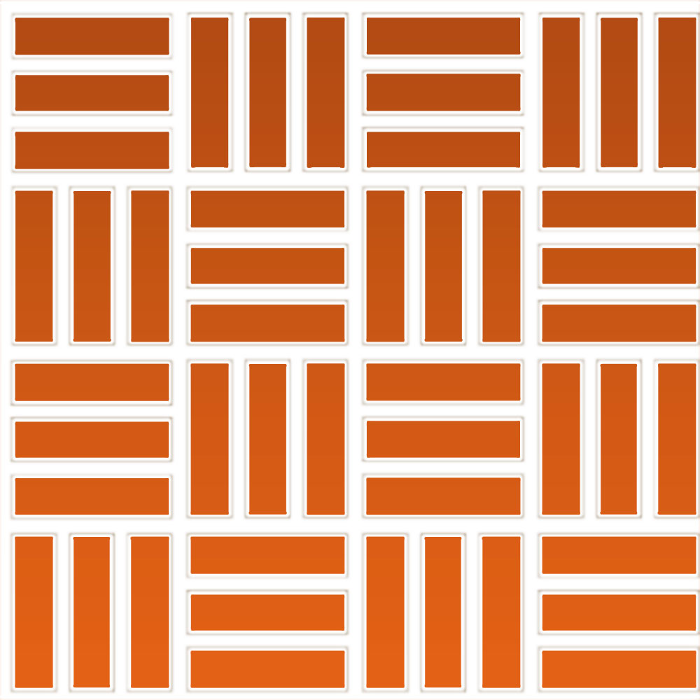 Daltile-Color-wheel-Mosaic-12-x-12-Ceramic-1x3-Lattice-Weave-Mosaic-Orange-Burst