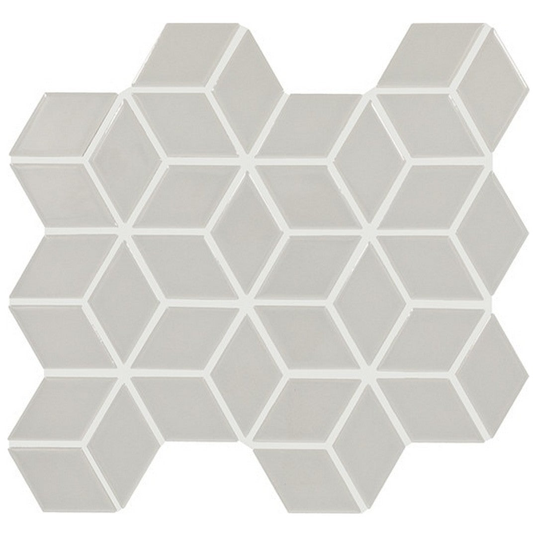 Daltile-Color-wheel-Retro-12-x-13-Glossy-Ceramic-2x3-3D-Cube-Mosaic-Desert-Gray