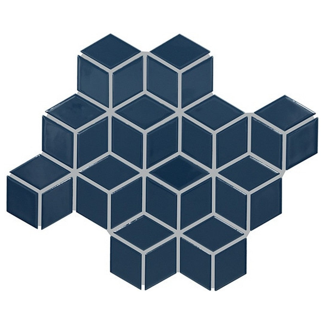 Daltile-Color-wheel-Retro-12-x-13-Glossy-Ceramic-2x3-3D-Cube-Mosaic-Galaxy